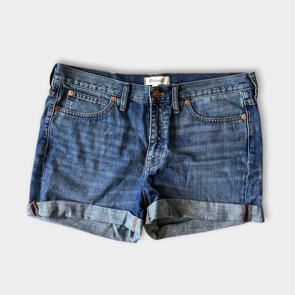 Madewell Blue Jean Shorts Denim Boyshorts 32
